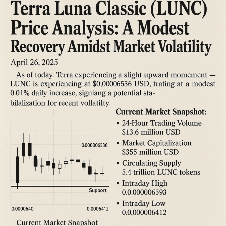 Terra Luna Classic (LUNC) Price Analysis: A Modest Recovery Amidst Market Volatility