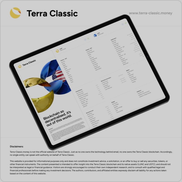 A New Website Lunches on Terra Classic that has potential to be official!: A Big Step Forward for the LUNC Community