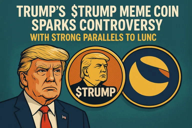 Trump’s $TRUMP Meme Coin Sparks Controversy with Strong Parallels to LUNC