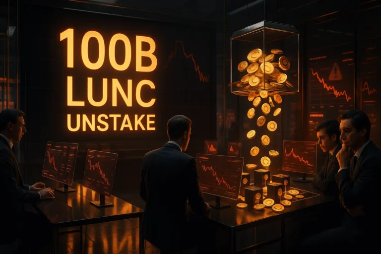 LUNC Holders Shocked as Almost 100 Billion Tokens Suddenly Unstaked