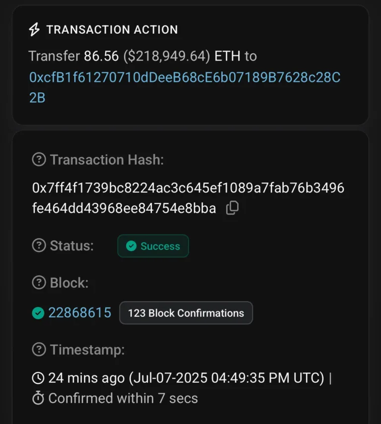 U.S. Government Transfers $218K in Ethereum to Coinbase — Is Altseason Starting?