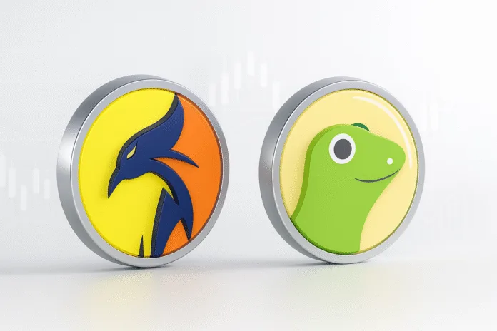 Illustration of GarudaX ($GRDX) token soaring with CoinGecko logo, representing Terra Classic DeFi milestone and deflationary crypto growth