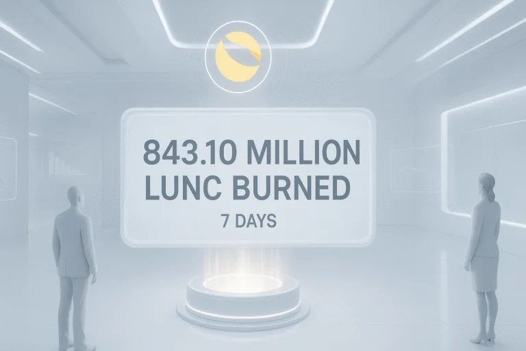 843.10 Million LUNC Burned in Just 7 Days