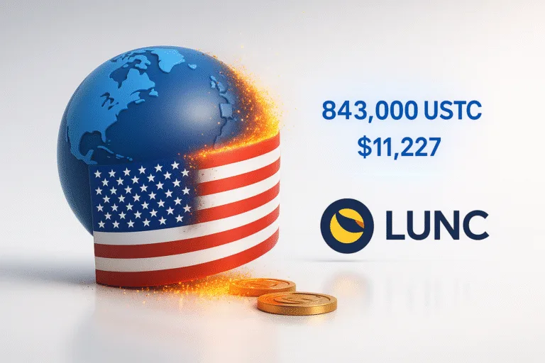 Massive USTC Burn: 843,000 Tokens Worth $11,227 Wiped Out in Just 30 Days