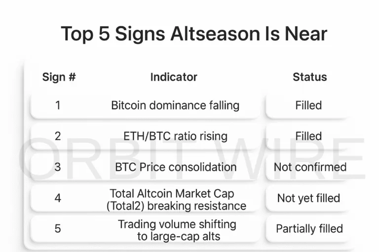3 Out of 5 Altseason Signals Are Flashing — Is the Next Big Crypto Rally Starting?