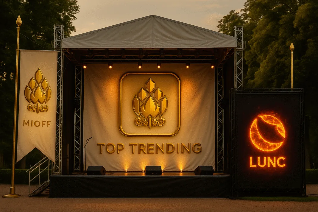 Festival Stage with MIOFF and LUNC logo