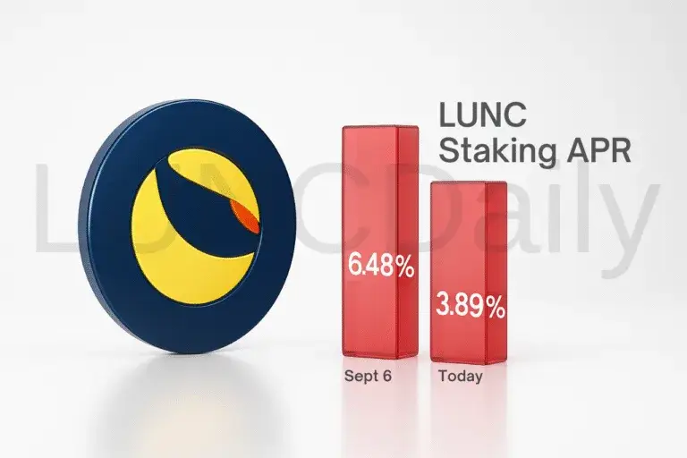 Luna Classic Staking Rewards Plunge to 3.89 Percent