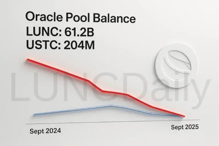 Luna Classic Oracle Pool Balance Drops Sharply Over the Past Year