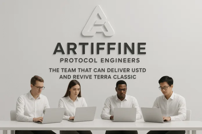 Artiffine Protocol Engineers to Deliver USTD Stablecoin and Revive Terra Classic Blockchain Artiffine protocol engineering team led by Vojtěch Rychnovský developing USTD stablecoin for Terra Classic Blockchain revival