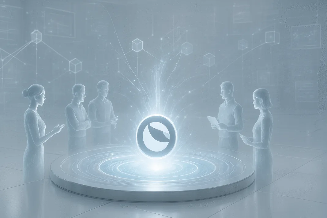 Illustration of Terra Classic community pool funding blockchain projects and ecosystem expansion