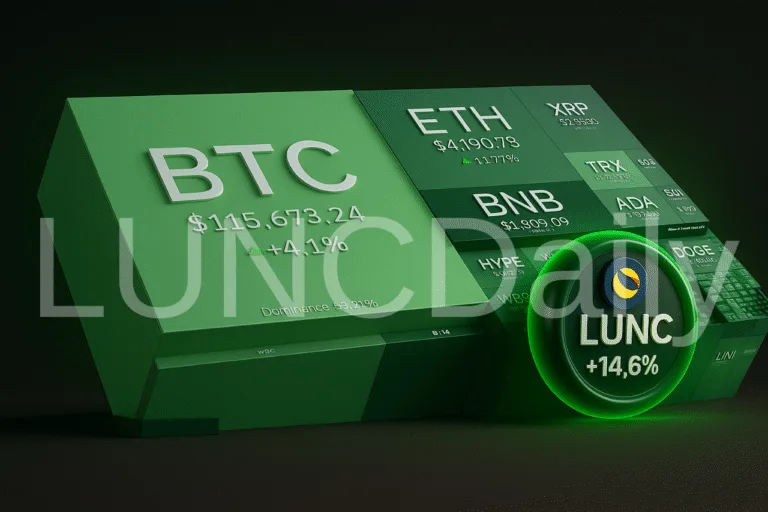 Crypto Market Begins Recovery as LUNC Rebounds Toward $0.00004