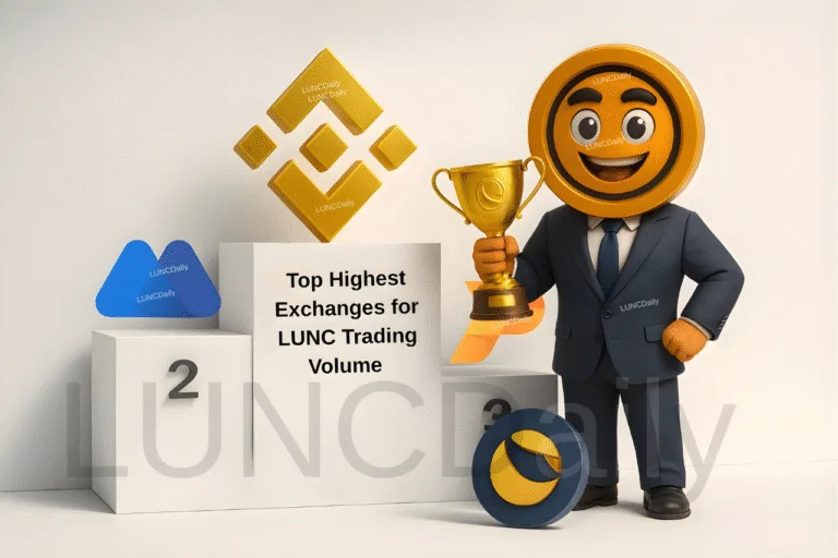 Today’s Highest Exchanges for LUNC Trading Volume