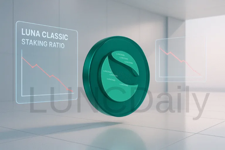 Luna Classic Staking Ratio Falls to 14.8 Percent as Over 964 Billion LUNC Remain Staked