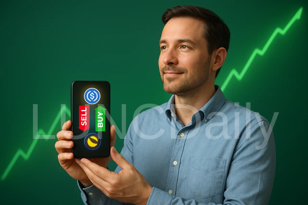 LUNC to USDC trading illustration