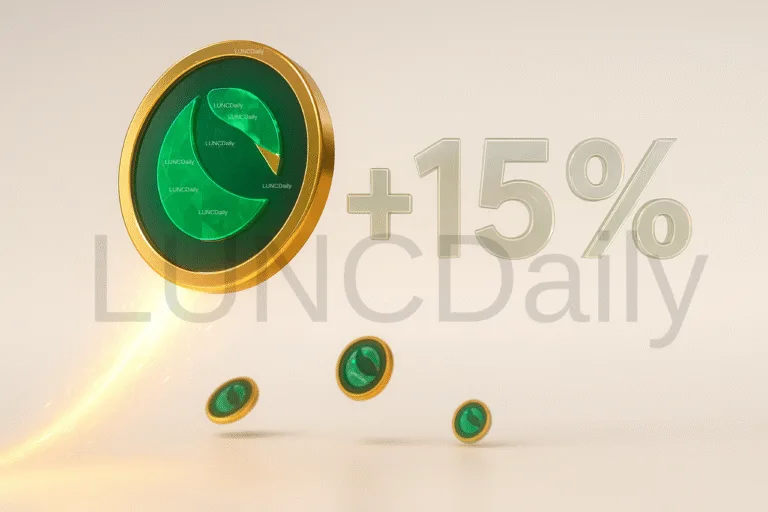 LUNC Price Peaks Nearly 15 Percent in Just One Day