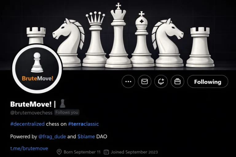 BruteMove Launches Fully On-Chain Chess on Terra Classic