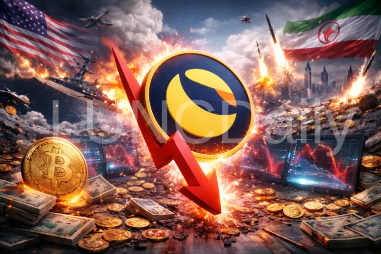 LUNC Price Drops 3% as Global Tensions Trigger Crypto Market Sell Off