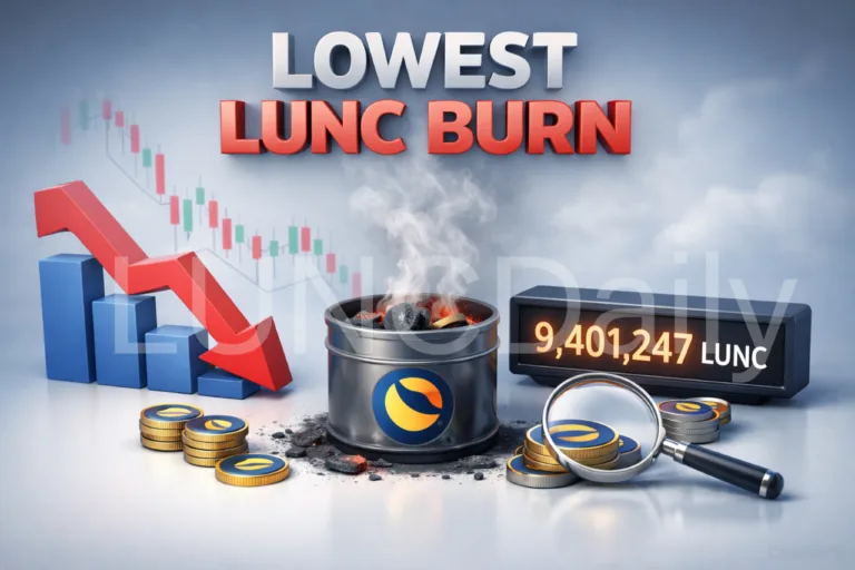 February 19 Records Lowest Daily LUNC Burn in February as On Chain Volume Declines