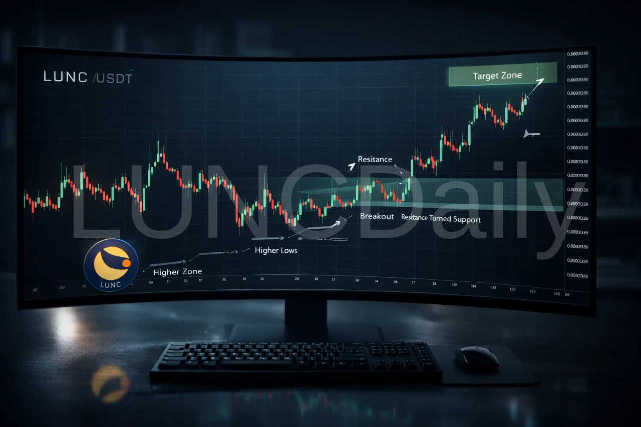 LUNC Price Begins Short Term Uptrend as Buyers Regain Control