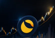 Terra Classic (LUNC) Weekly Stats Show Strong Network Activity and Massive Token Supply Updates Terra Classic community pool balance chart showing LUNC drop and recovery with steady USTC growth